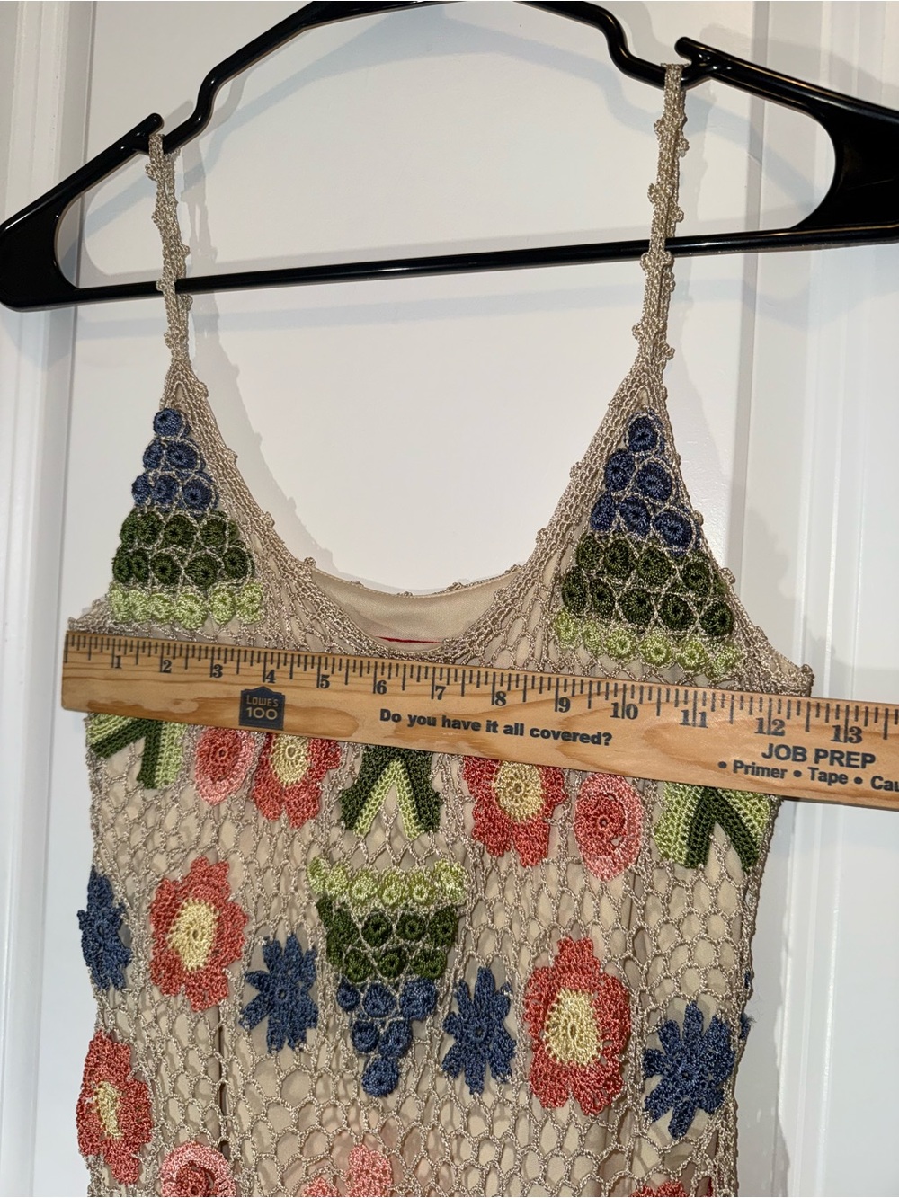Very Vera | Vintage Crochet Floral Camisole Tank Top Multicolor Boho | Size S - Picture 11 of 11